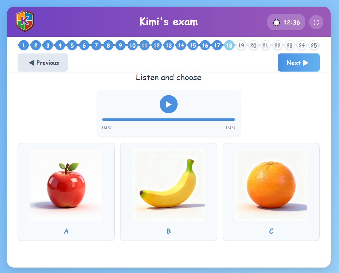 Step 6: Question example